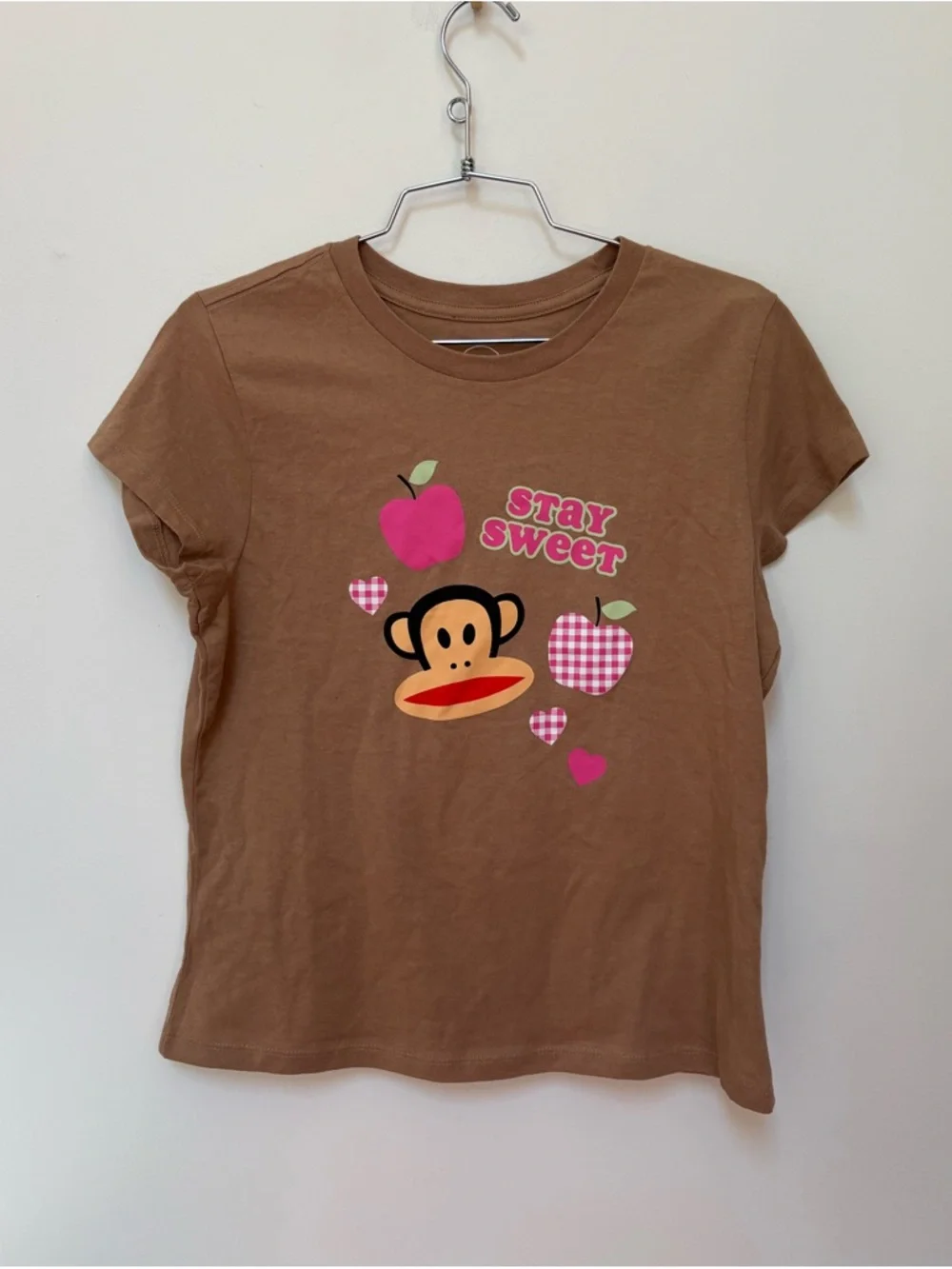 NWOT Urban Outfitters Paul Frank Stay Sweet Graphic Baby Tee Size Large - Picture 3 of 11